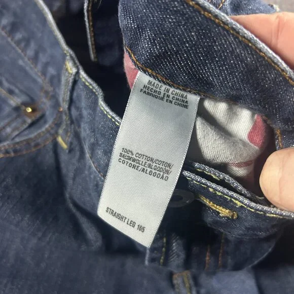 Lucky Brand 34/29 Mens Relaxed Straight Leg Jeans Denim Blue - Picture 7 of 12